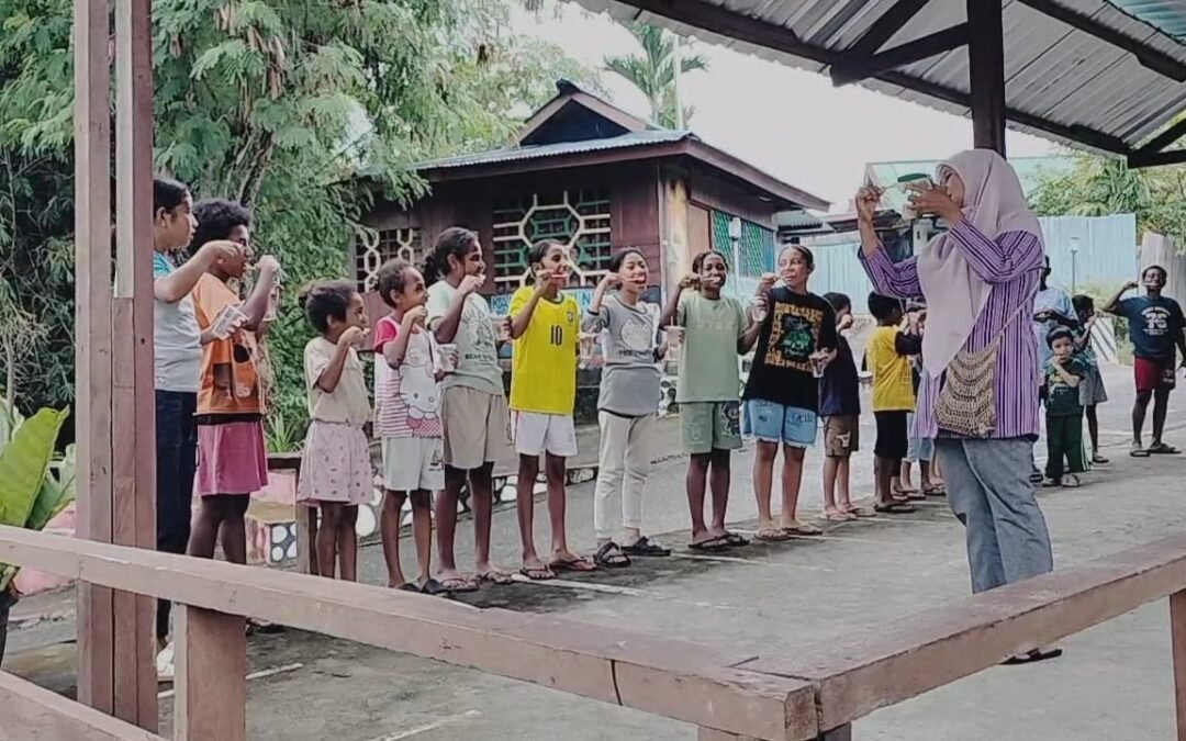 Kegiatan Edukasi Kesehatan Gigi Bersama Anak-Anak di Abepura, Papua