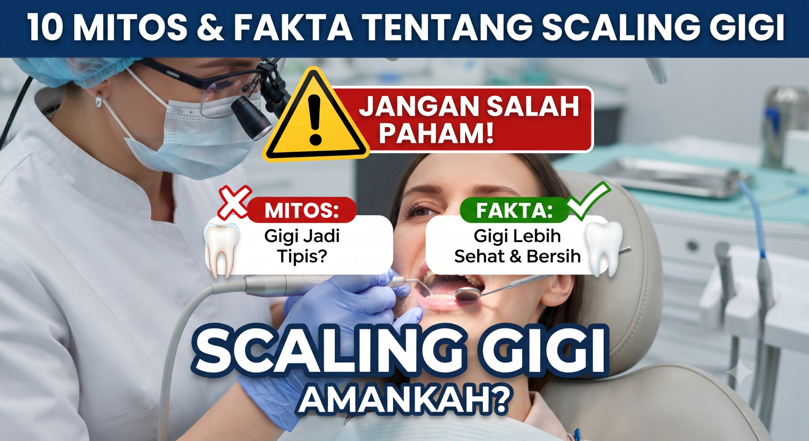 10 Mitos dan Fakta Tentang Scaling Gigi